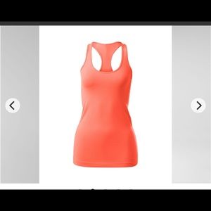 Bright Orange/Red Cool Racerback